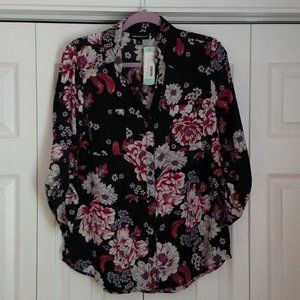 Fortune & Ivy Christelle Button Down Blouse